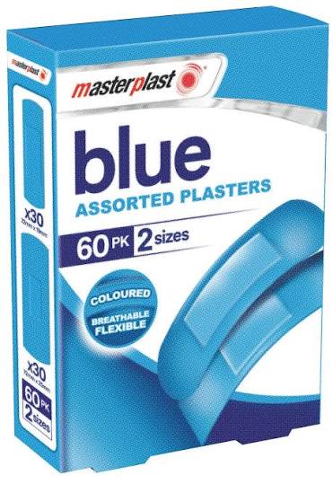 Masterplast Blue Plasters 60pk