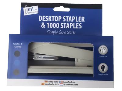 JUST STATIONERY LARGE DESKTOP STAPLER SET