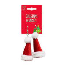 Christmas Novelty Santa Hat Earrings