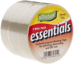 Ultratape Masking Tape 24mmx15m 3's