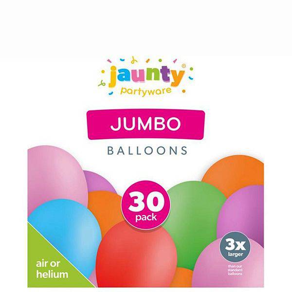Jaunty Jumbo Balloons 30pk