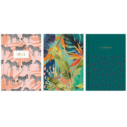 JUST STATIONER A5 WILD HARDBACK NOTEBOOK