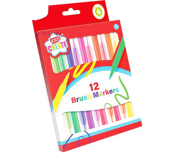 Kids Create Colouring Markers Assorted Colours 12pk