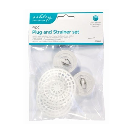 Ashley Plug And Strainer 4 Pc Set