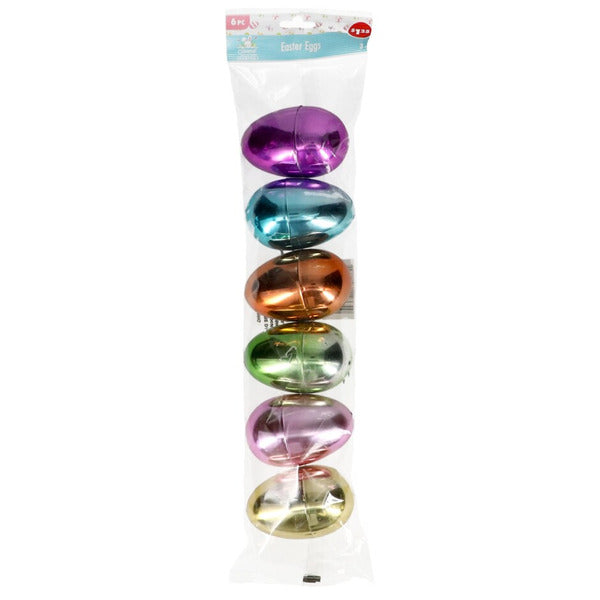 Metallic Crinkle Easter Eggs 6pc