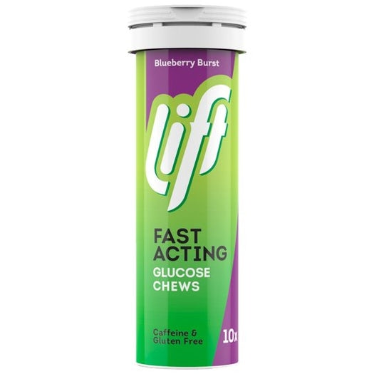 Lift Glucose Chews Blueberry Burst 10's
