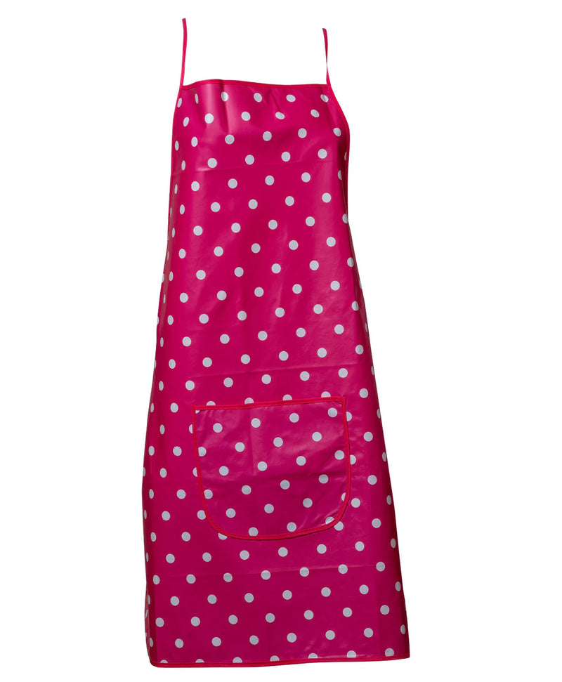 Manita PVC Pink Polka Dot Apron