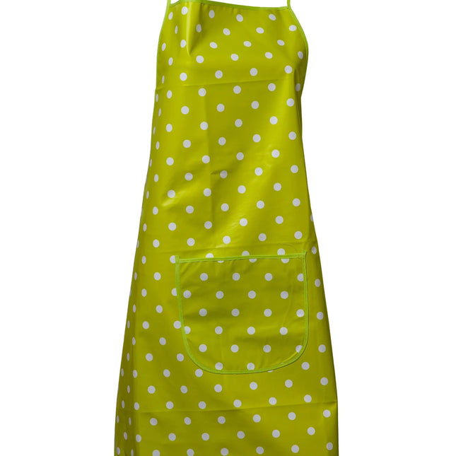 Manita PVC Green Polka Dot Apron