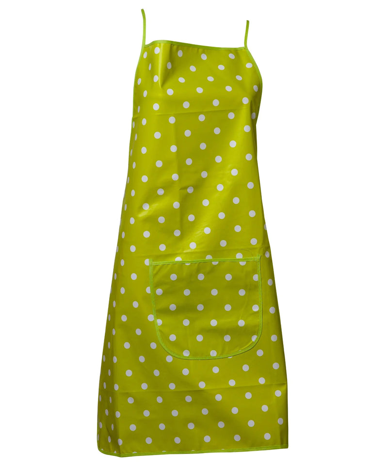 Manita PVC Green Polka Dot Apron