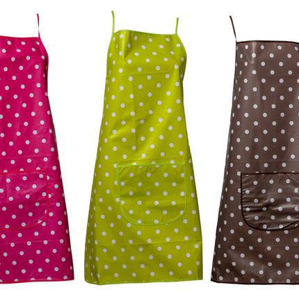 Manita PVC Green Polka Dot Apron