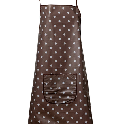 Manita PVC Beige Polka Dot Apron