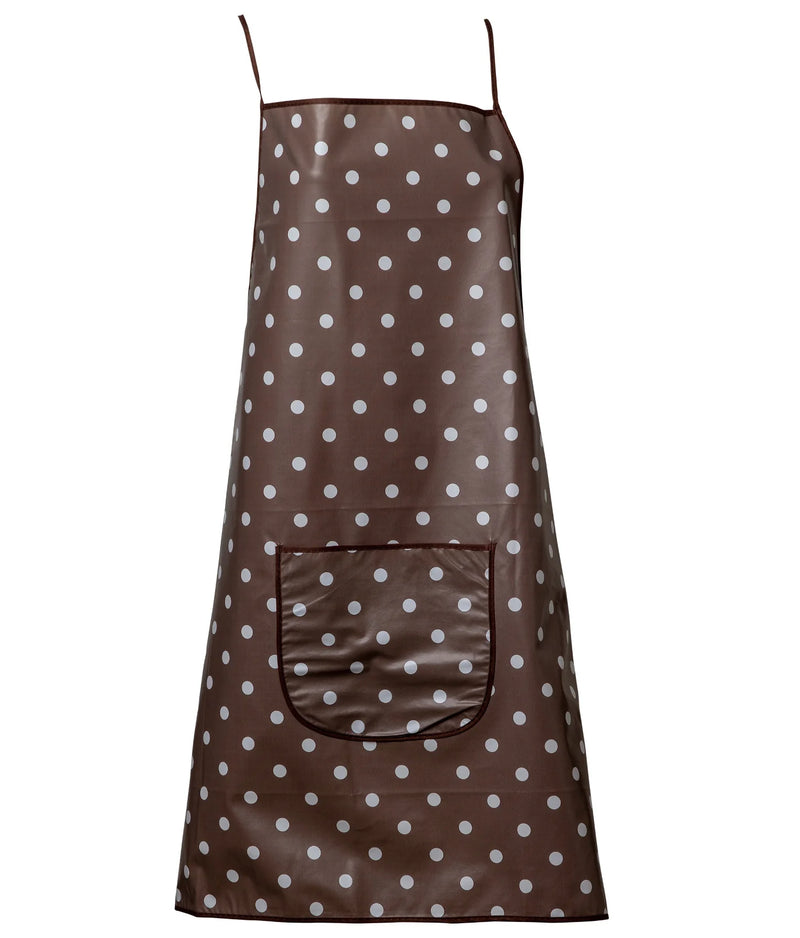 Manita PVC Beige Polka Dot Apron