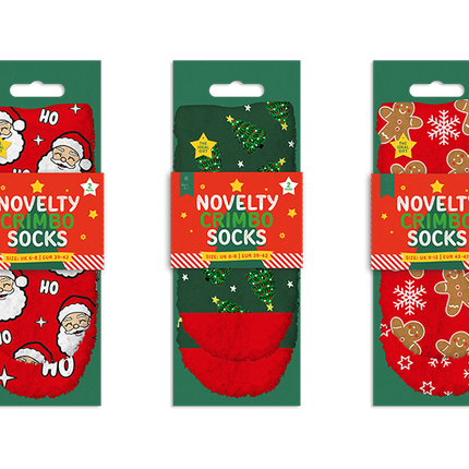 Farley Mill Men's Novelty Cozy Christmas Socks 2pk Asst