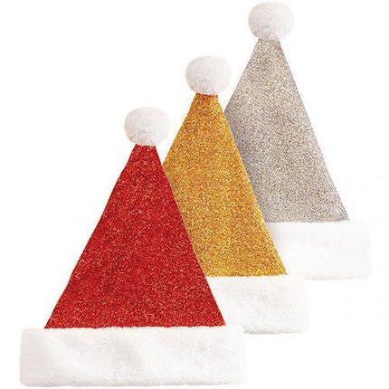 Festive Wonderland  Metallic Santa Hat