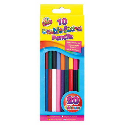 Art Box Double Ended Colouring Pencils 10pk