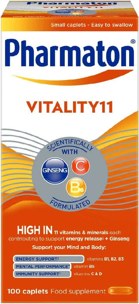 Pharmaton Vitality 11 Capsules 100's