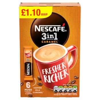 Nescafe 3 in1 Caramel 6x17g (Single)