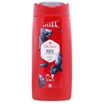 Old Spice Shower Gel & Shampoo Rock W Charcoal 675ml
