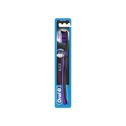 Oral B All Rounder Black Toothbrush Medium