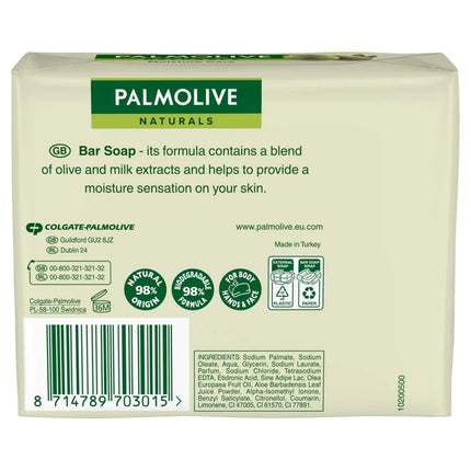 Palmolive Moisture Care Olive & Mik Bar Soap 4's