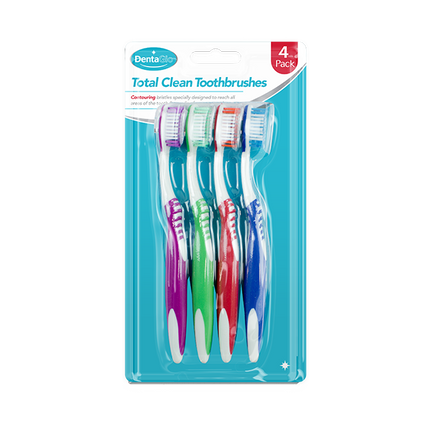 Dentaglo Total Clean Toothbrushes 4pk