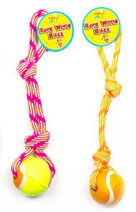 PETS PLAY FIGURE 8 ROPE WITH BALL