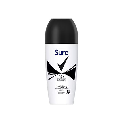 Sure Rollon Women Invisible Black & White 50ml