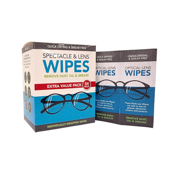 SPECTACLE & LENS WIPES 54'S