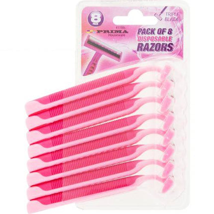 Prima Disposable Razors Women 8pk