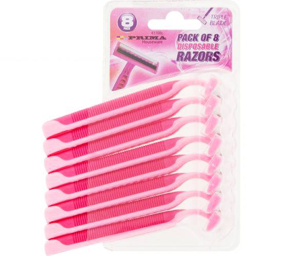 Prima Disposable Razors Women 8pk
