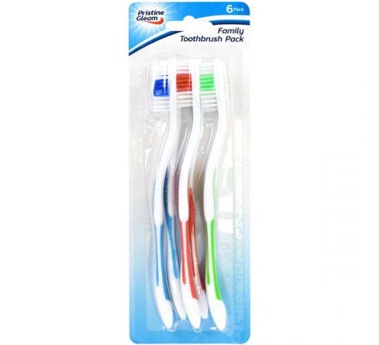 Pristine Gleam Toothbrush 6 Pack