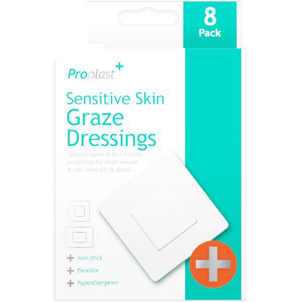 PROPLAST SENSITIVE SKIN GRAZE DRESSING 8