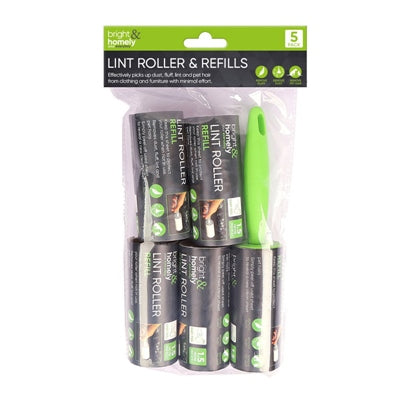 Bright & Homely Lint Roller & Refill 5pc