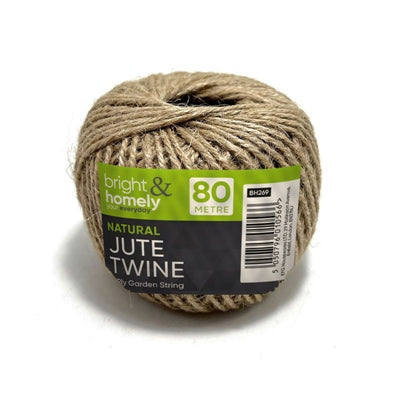 BRIGHT & HOMELY JUTE TWINE NATURAL 80M