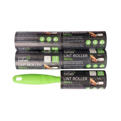 Bright & Homely Lint Roller & Refill 5pc
