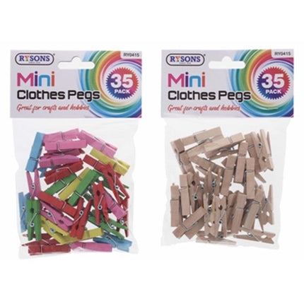Rysons Mini Clothes Pegs 35pc