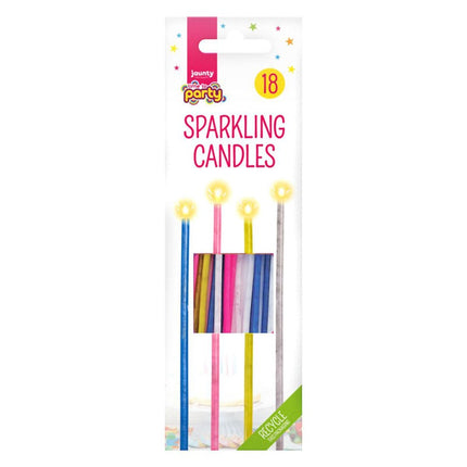 Time To Party Sparkling Candles 18's