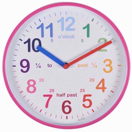 Acctim Wall Clock Pink