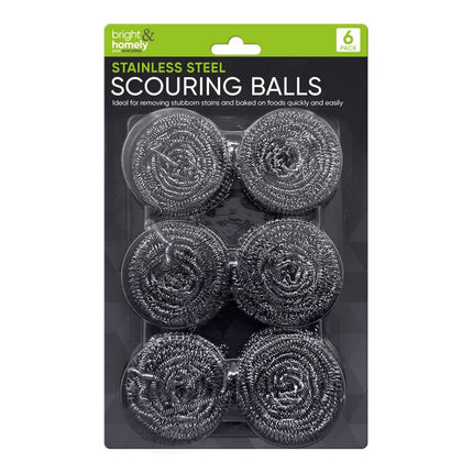 Bright & Homely Stainless-Steel Scourer 4pcs