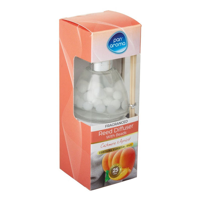 Pan Aroma Cashmere & Apricot Fragranced Beads Reed Diffuser 50ml