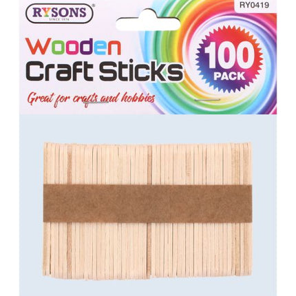 Ryson Wooden Craft Sticks 100's