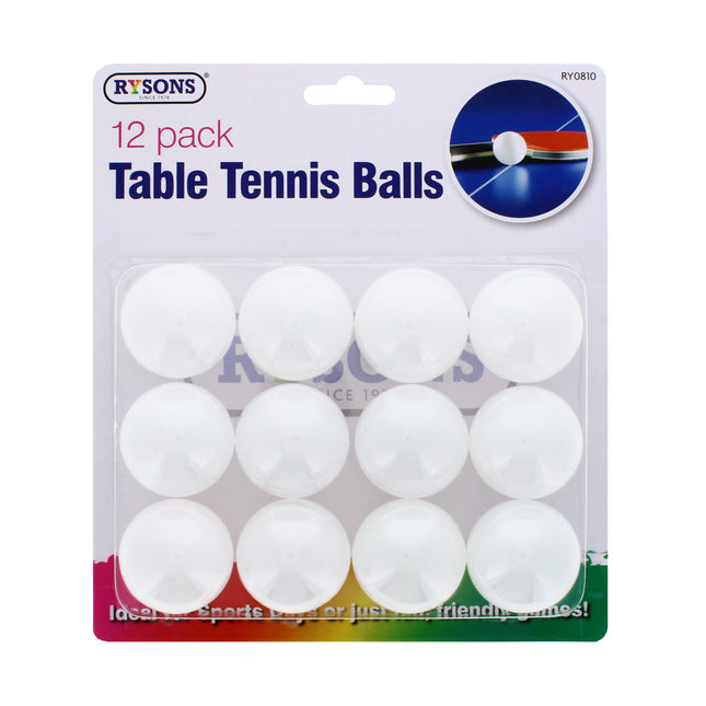 Rysons Table Tennis Balls 12 Pack