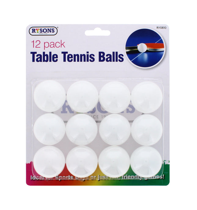 Rysons Table Tennis Balls 12 Pack