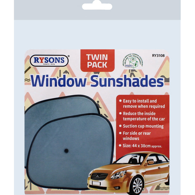 RYSONS WINDOW SUNSHADES TWIN PACK