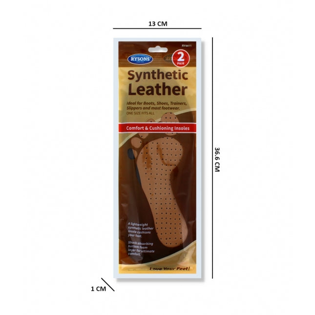 Rysons Synthetic Leather Insoles 2prs