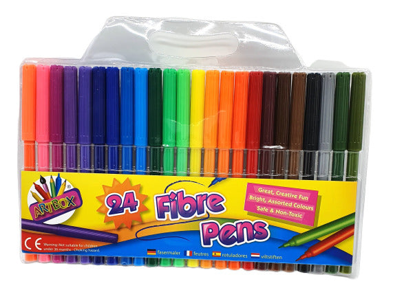 Art Box Fibre Pens 24's