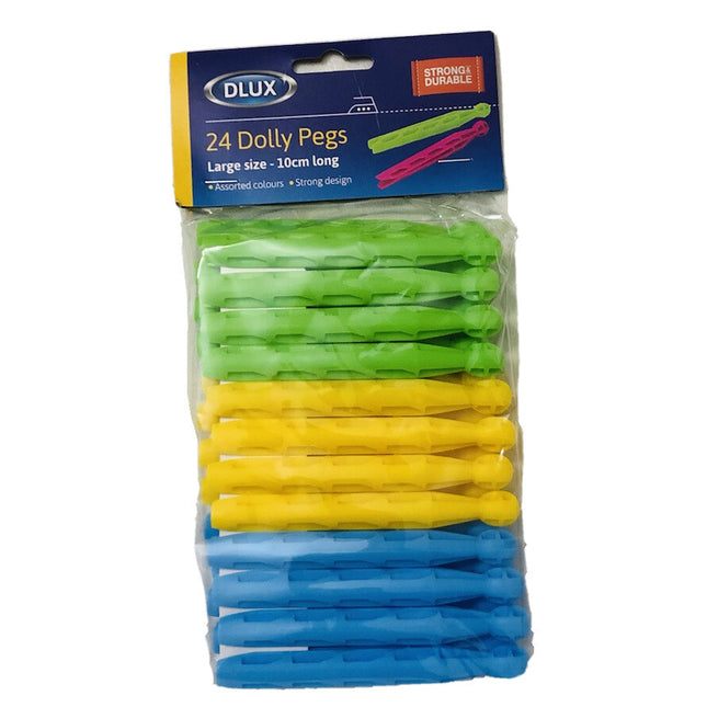 Dlux Dolly Pegs Plastic 24pcs