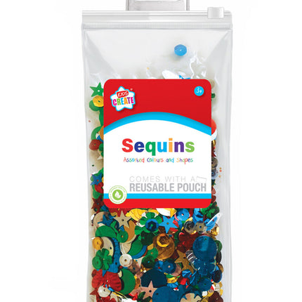 KIDS CREATE SEQUINS ASSTD COLOURS & SHAPES