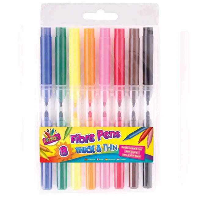 ArtBox Fibre Pens Thick & Thin 16pk