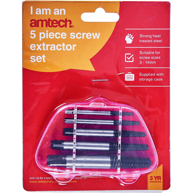 AMTECH SCREW ETRACTOR 5 PCS